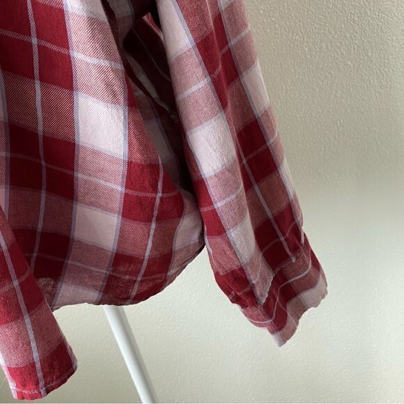 SO Plaid Long Sleeve Shirt Long Sleeve Large - Picture 11 of 14